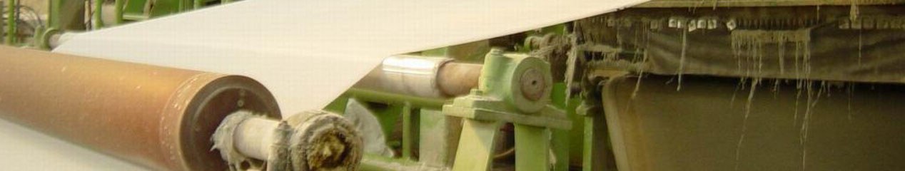 Paper running through the machine at Sapphire Papers Mill